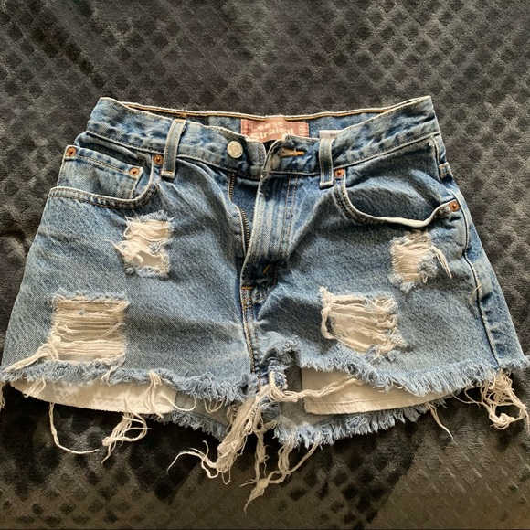 Shorts | Distressed Levis Denim Shorts 